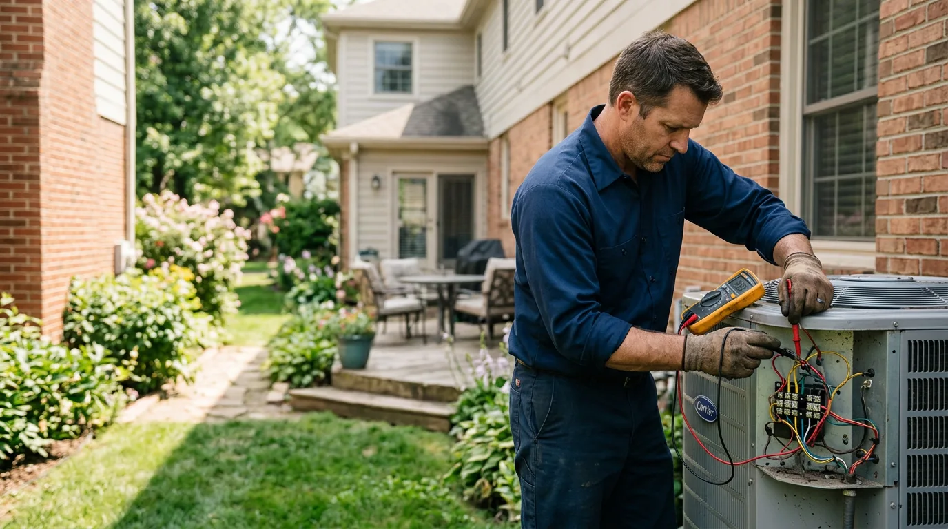 HVAC technician working near Plantersville, TX